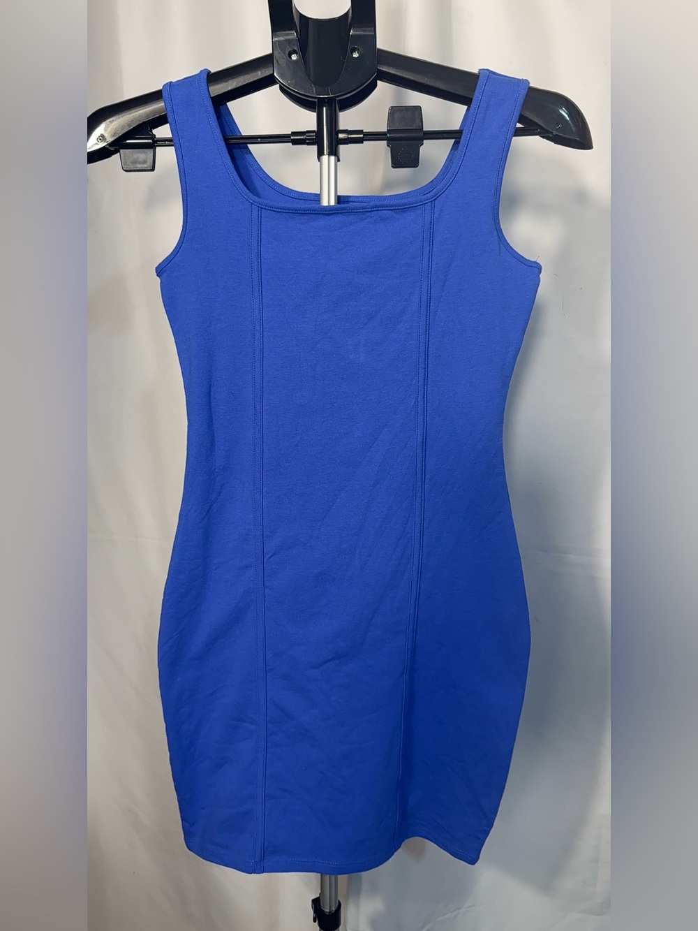 Wild Fable Royal Blue Square Neck Bodycon Mini Dress Size S NWT